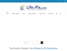 Tablet Screenshot of lifeispix.com